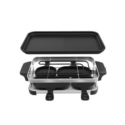 China Size Adjustable BBQ Grills BBQ Professional Hot Electric Grill Cooking Appliances Non-Stick Pot Grill for sale