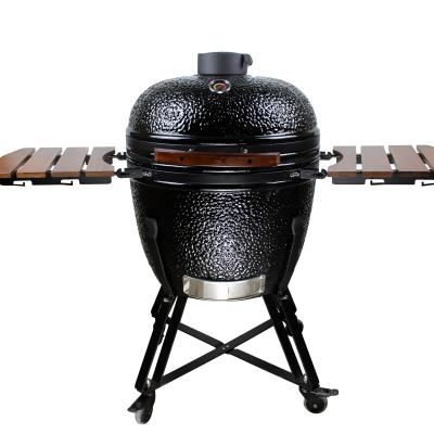 China Adjustable Height Heavy Duty BBQ Smoker Portable Foldable Portable Charcoal BBQ Grill For Outdoor With Trolley for sale