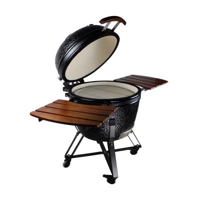 China 23 Inch Black BBQ Grill Cooking Appliances Japanese Ceramic Grill Pot Hot Outdoor Adjustable Size Grilled for sale