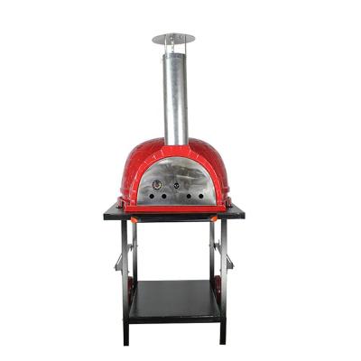 China 15 Inch Mini Pizza Oven Firewood Outdoor Portable Toaster Easily Cleaned Tabletop BBQ Grill Stainless Steel For Meat Chicken for sale