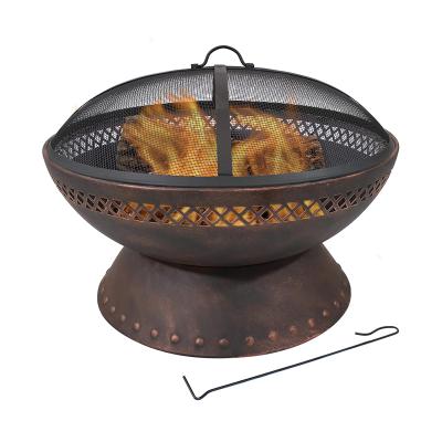 China Garden Fire Pit Outdoor Metal Square Firepit Patio Stove Wood Burning BBQ Grill Fire Pit for sale