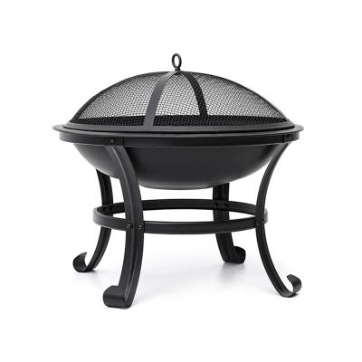 China High Quality Portable Outdoor Wooden Garden Designs New Steel Stocked Campfire Pit Brazier for sale