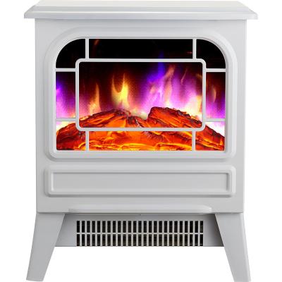 China 3D Flame Classic Indoor European Home Small Living Room Heater Wood Burning Fireplace Stove for sale