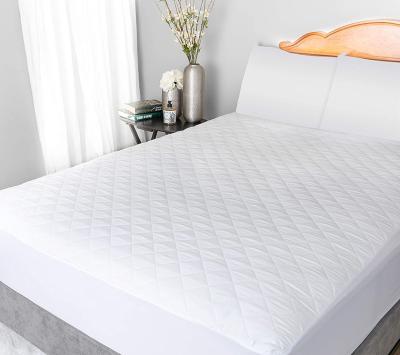 China Cotton Quilted Microfiber Thin Mattress Anti Dust Mite Single Bed Topper for sale