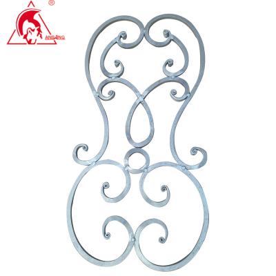 China Metal Opens Ornamental Components Wrought Iron Balusters Components Decorative Forging Price for sale