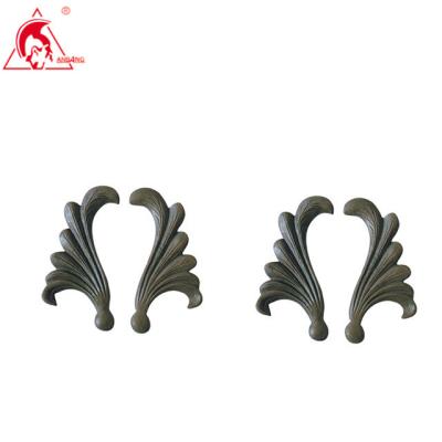 China Construction Wrought Iron Stamping Mosaic / Wrought Iron Door Ornament Accessories for sale