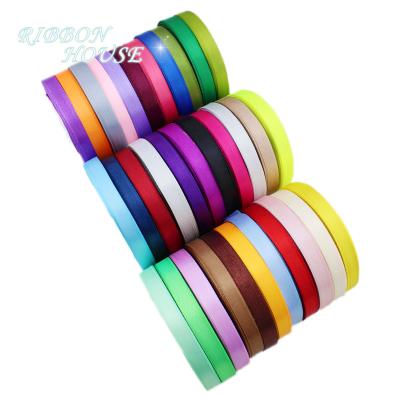 China High Tenacity Single Face Satin Ribbon Webbing Decaration Gift Christmas Ribbons (25 yards/roll) 10mm for sale