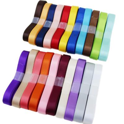 China Wholesale High Tenacity Christmas Ribbons (10yards/lot) 9mm Double Face Ribbon High Quality Polyester Satin Ribbon for sale