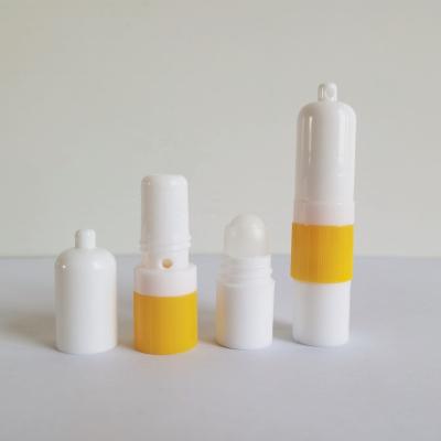 China 2021 DIY Nasal Inhaler Stick Factory Price Hot Item 2 In 1 Nasal Stick Inhaler Stick Inhaler Blank Many Colors Roll On Bottle for sale