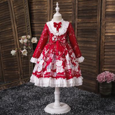 China Spring and Autumn Carnival Girls' Lolita Princess Dress Girls' Western Birthday Party Dress for sale