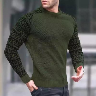 China Anti-wrinkle Fanli Custom Men's Clothing Amazon Sweater Spring Men's Slim Fit Casual Long Sleeve Crewneck Knit Top Men's Sweater for sale