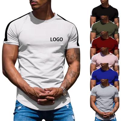 China OEM QUICK DRY custom label blank t shirt no label plain t shirts to print gym men t-shirt for sale