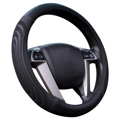 China Top Quality Car Wheel Cover Soft Luxury Genuine Leather Steering Cover Universal for sale