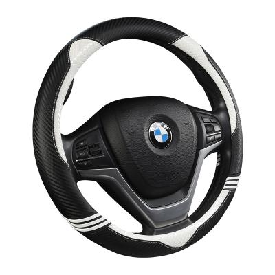 China Sun Show Isn't Hyundai 2021 New Hot Carbon Fiber Lady Race Car Steering Wheel Cover 38cm Universal No For Car for sale