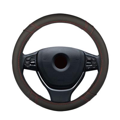 China Car Accessories Soft Genuine Leather High Quality Steering Wheel Cover Set For Cars for sale