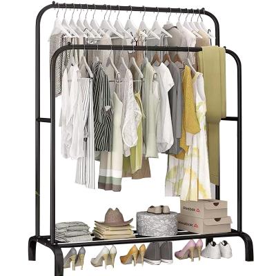 China New Wardrobe Storage Coat Rack Portable Cloth Rack Space Saving Hangers for sale