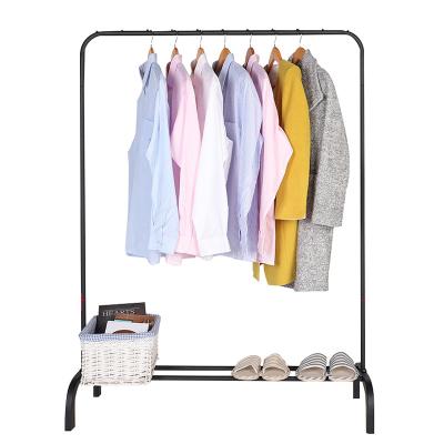 China Hot Selling Bedroom Wardrobe Metal Furniture Hanging Coat Rack Shoe Storage Rack Clothes Rack With Hooks for sale