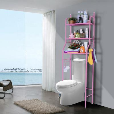 China Wholesale Home Viable 3 Layer Bathroom Metal Toilet Seal Storage Racks Holders for sale