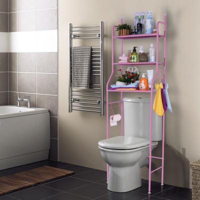 China 3 Tier Workable Above Toilet Rack Toilet Storage Rack Shelf Organizer Bathroom Rack for sale