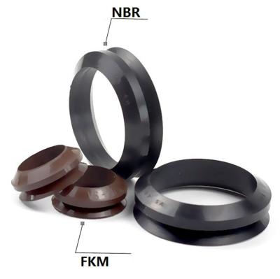 China NBR FKM Rubber Fluid / Coolant / Water Rotary Seals V Ring Seal Water Pump Piston Rings for sale