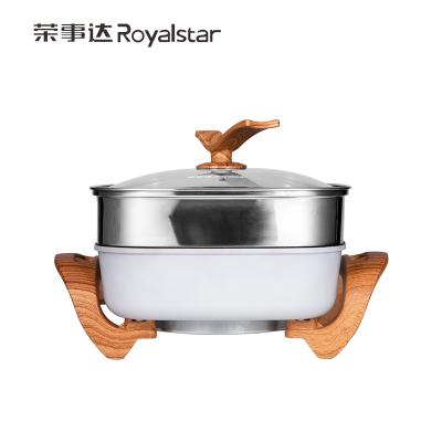 China Outdoor AMOs Wholesale 5L 1500w Indoor Multifunctional Smokeless Non-stick Aluminum Pot Home Appliances Electric Hot Electric Cooker for sale