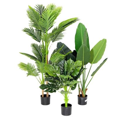 China Silk+Plastic for shop decoration, green plants for home flores artificial flowers wedding centerpi for sale