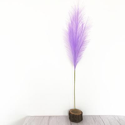 China Hot Selling Natural Touch Multiple Colors Artificial Pampas Silk Pampas Grass For Home Wedding Decoration for sale