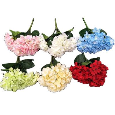 China Wholesale High Quality Fake Flower Artificial Flower Hydrangea Flower Wedding Hydrangea for sale