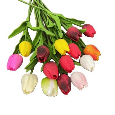 China Best Selling Artificial PU Real Touch PU Tulip For Home Decoration for sale