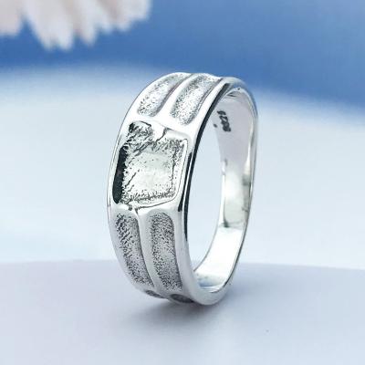 China Other S925 Sterling Silver New Ring 2022 Single Concave Ring for sale