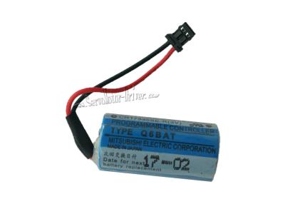 China 3.0-3.6v Q6bat Mitsubishi Plc Battery , Mitsubishi A6bat Battery CCC Certification for sale