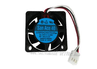 China Industrial Sanyo Denki Servo Cooling Fan 109P0424H7D28 DC24V Rated Voltage for sale