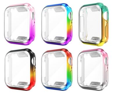 China TPU rianbow color tpu case for apple iwatch 2 3 4 5 6 back cover for sale