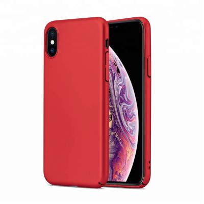 China Anti Tampering Factory Customized Matte Surface Hard Plastic Slim Protective Phone Case For iPhone XS No Hole for sale