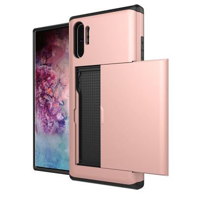 China 2 in1 SGP Tpu Slide PC Card Shockproof Case For Samsung Galaxy Note 10 Pro for sale