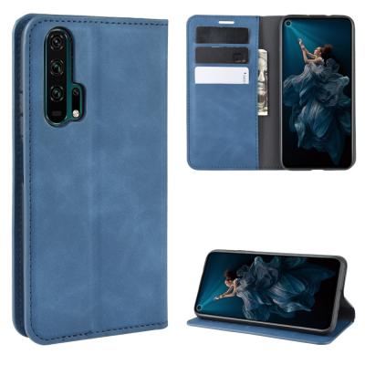 China Shockproof For Huawei Honor 20 Skin Feeling Magnetic PU Leather Flip Cover Wallet Phone Case For Huawei nova 5T for sale