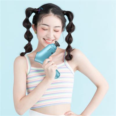 China New Design TEZEWA Body Adjustable Mini Fascial Professional Massage Gun 2022 Massage Gun 9 Heads for sale