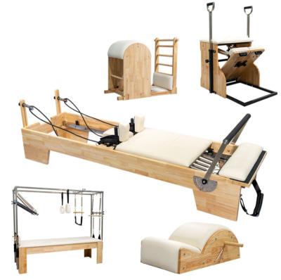 China 2022 Hot Sale TEZEWA Pilates Wooden Reformers Equipment Pilates Reformer Machine for sale