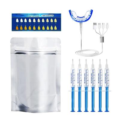 China Healthy Teeth Whitening Newest Portable Home USE OEM Private Logo USB Powered Teeth Whitening Kit for sale