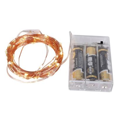 China Battery Box 3AA 3AA Battery Box Copper Wire Led String Light For 2020 Holiday Decoration for sale