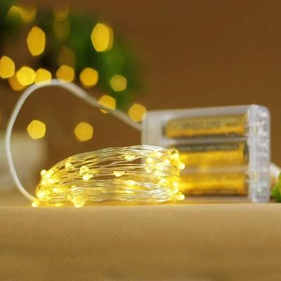 China AA 3AA Battery Box Battery Box Copper Wire Led String Light For Christmas Holiday 2020 for sale