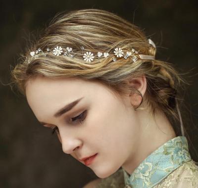 China Fashionable Handmade Flower Fancy Wedding Bridal Hair Accessories Headpiece for sale