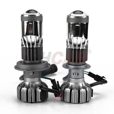 China Aluminum Alloy Mini LED G7 H7/H4 Lens Auto Headlight Bulbs Projetor Head Lamp Dipped Beam High Beam Ice Lamp For Auto 50w 5500k White Light for sale