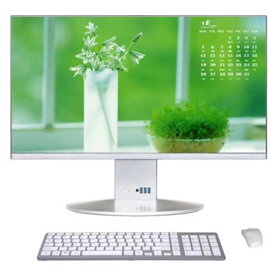 China One Speaker Gaming All Desktop Intel Celeron 3865U J4105 J4125 23.8 Inch Full HD 1080 IPS Screen All-in-One PC for sale