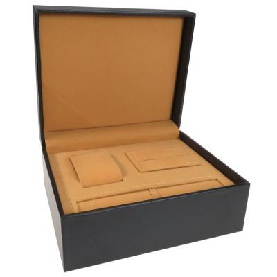 China Hot Sale Gift Envelope Watch/Luxury Custom Logo Men's Leather Packing Box Pu Leather For Simple Watch for sale