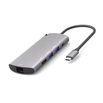 China Computer Mobile Devices .desk Free 6 in 1 Type C Type C USB3.1 Ger 1 Port Hub Adapter with USB3.1 HDD Enclosure M.2 to Type C SSD USB Hard Disk 3.1 for sale