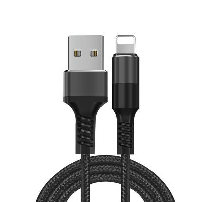 China Original mobile cell phone usb data cable nylon weave 2.4A usb phone charger cable for apple data cable fast charging for sale