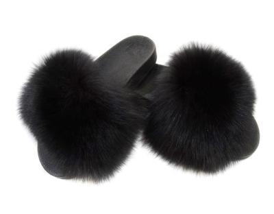 China 2020 Lightweight Hot Sale Women's Good Quality Flat Sandals Fur Slides for sale