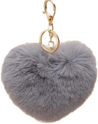 China Auto Upholstery Customized Soft Pompom Keychainfur For Cheerleading for sale