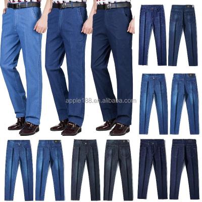 China Breathable Spring and Autumn Ash New Business Men's Elastic Basic Jeans for sale